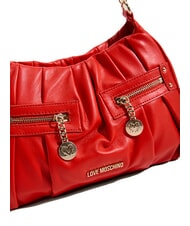 LOVE MOSCHINO BAGGY Geantă de umăr cu buzunare RED - Genți femei - 3