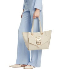 LOVE MOSCHINO LOVEBUG Geantă de cumpărături de umăr cu buzunar fildeş - Genți femei - 6