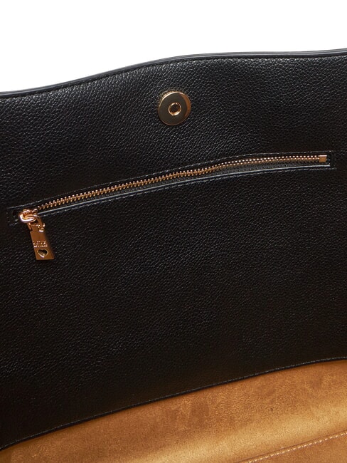 LOVEBUG Geantă de cumpărături de umăr cu buzunar negru - Genți femei