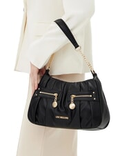 LOVE MOSCHINO BAGGY Geantă de umăr cu buzunare negru - Genți femei - 5
