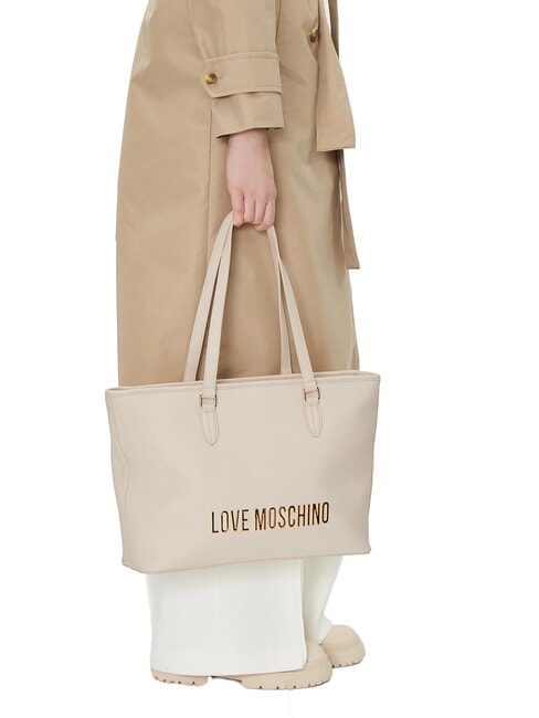 BOLD LOVE Geanta de cumparaturi pe umar fildeş - Genți femei