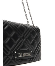 LOVE MOSCHINO QUILTED Geantă de umăr cu lanț po00bx - Genți femei - 3