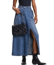 LOVE MOSCHINO QUILTED Geantă de umăr cu lanț po00bx - Genți femei - 6