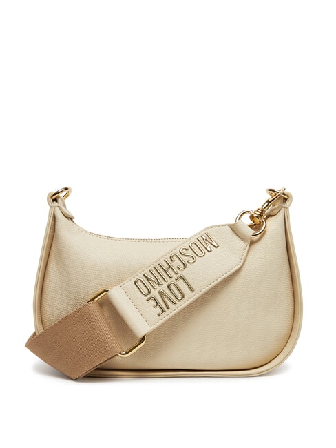 BRAIDED Geantă de umăr fildeş - Genți femei