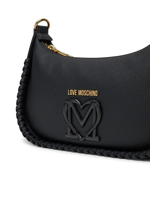 BRAIDED Geantă de umăr negru - Genți femei