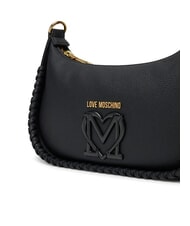 LOVE MOSCHINO BRAIDED Geantă de umăr negru - Genți femei - 3