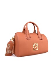 LOVE MOSCHINO BRAIDED Geantă de umăr cu curea de umăr cămilă - Genți femei - 2