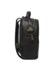 LOVE MOSCHINO LOVE EMBOSSED Rucsac cu logo cusut negru - Genți femei - 3