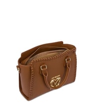 LOVE MOSCHINO BRAIDED Geantă de mână cu curea de umăr cămilă - Genți femei - 4