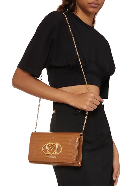 CROCO Geantă de umăr cămilă2 - Genți femei