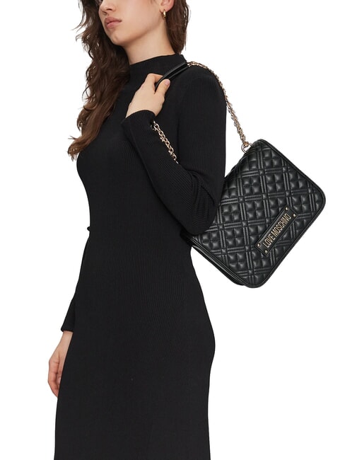 QUILTED Geantă de umăr, geantă crossbody negru - Genți femei