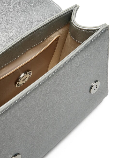 BOLD LOVE Geantă tip servietă cu curea de umăr argint - Genți femei