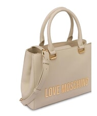 LOVE MOSCHINO BOLD LOVE Geantă de mână cu curea de umăr fildeş - Genți femei - 3