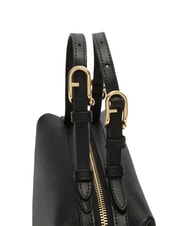 FURLA DOUBLE Geantă tip ghiozdan din piele cu curea de umăr negru - Genți femei - 3