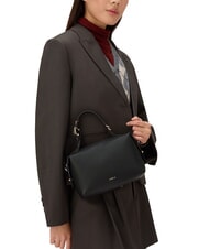 FURLA DOUBLE Geantă tip ghiozdan din piele cu curea de umăr negru - Genți femei - 4