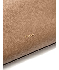 FURLA LARA Geantă de umăr din piele deşert - Genți femei - 4
