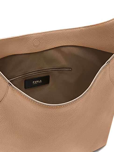 LARA Geantă de umăr din piele deşert - Genți femei