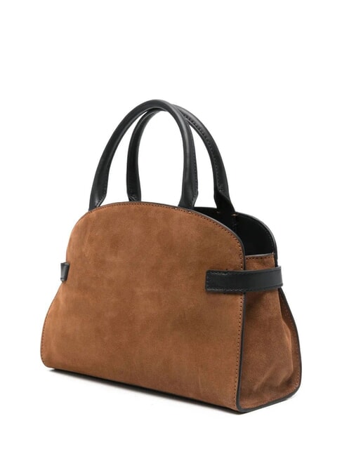 SABINE Geantă de mână, cu curea de umăr BLOSSOM / NOIR - Genți femei