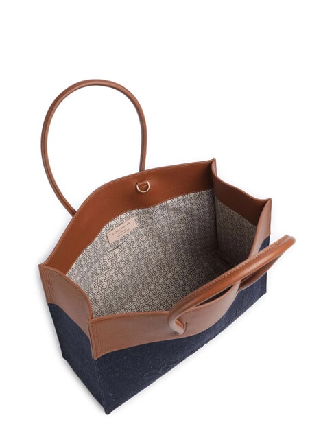 MYRTHA DENIM Geantă de umăr coniac albastru - Genți femei