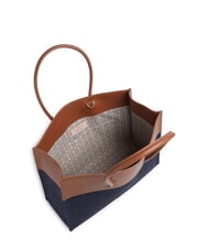 COCCINELLE MYRTHA DENIM Geantă de umăr coniac albastru - Genți femei - 4