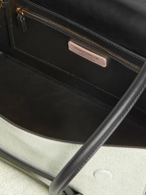 DOUBLE BEAT CRA Geantă de umăr zăpadă/negru - Genți femei