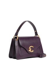 COCCINELLE C-ME CALF COCKER Geanta mica din piele cu bareta de umar prune - Genți femei - 2