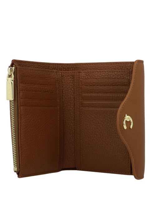 C-ME Portofel mediu din piele coniac - Portofele femei