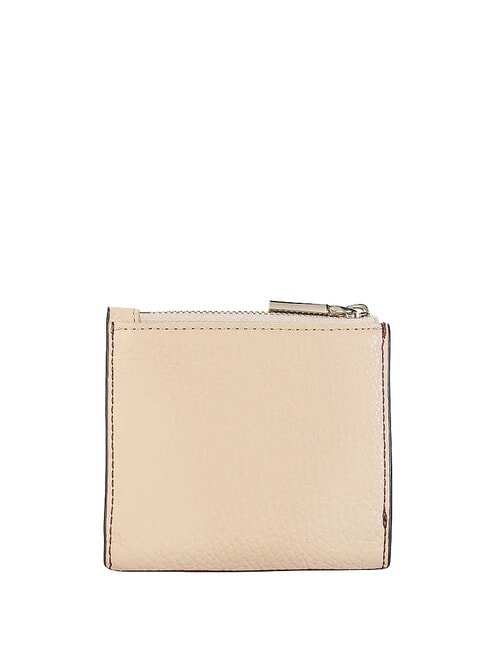 METALLIC TRICOLOR Portofel mini din piele ciocănită Acai / STRUGURI - Portofele femei