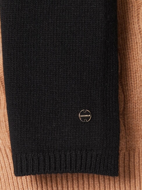 ELEONOR Eșarfă din amestec de l&acirc;nă negru - Eșarfe