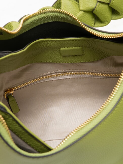 BOHEME GRANA DOUBLE Geanta medie din piele guacamole/alge marine - Genți femei