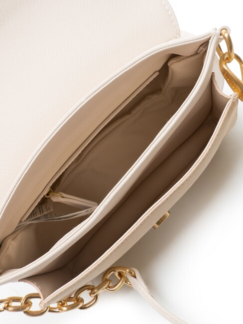 UNIKA Geantă mică de umăr cu clapă ecru/bej - Genți femei