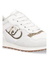 LIUJO MAXI WONDER LOW Teniși cu detalii strălucitoare alb - Pantofi femei - 4
