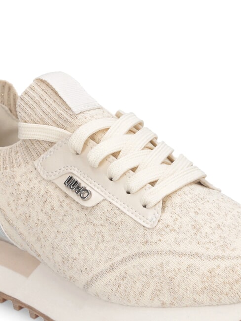 EVELYN 916 Adidași tip șosetă lapte - Pantofi femei