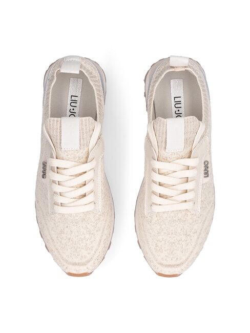 EVELYN 916 Adidași tip șosetă lapte - Pantofi femei