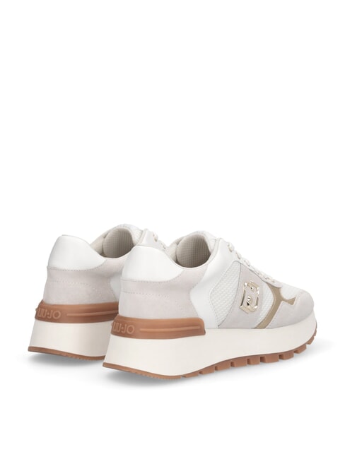 AMAZING 43 Teniși cu inserții din material tip plasă alb - Pantofi femei