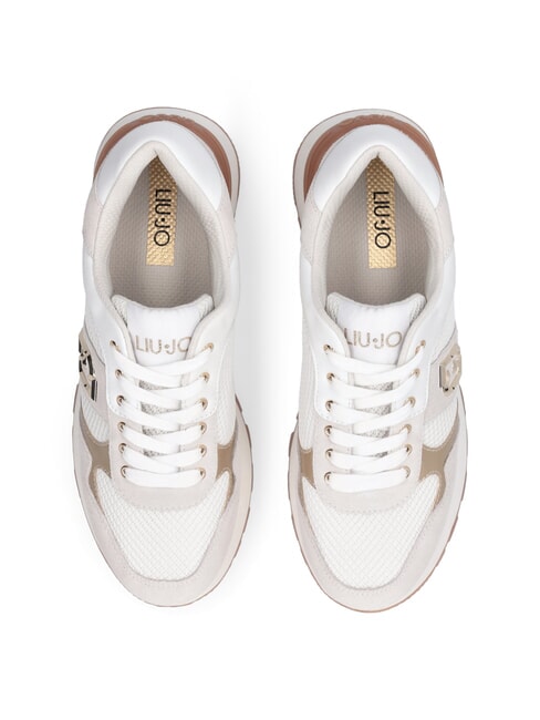 AMAZING 43 Teniși cu inserții din material tip plasă alb - Pantofi femei