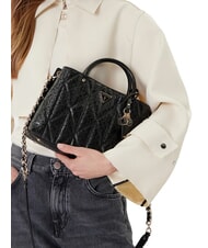 GUESS ALDINA  Geantă de m&acirc;nă, cu curea de umăr BLACK - Genți femei - 4