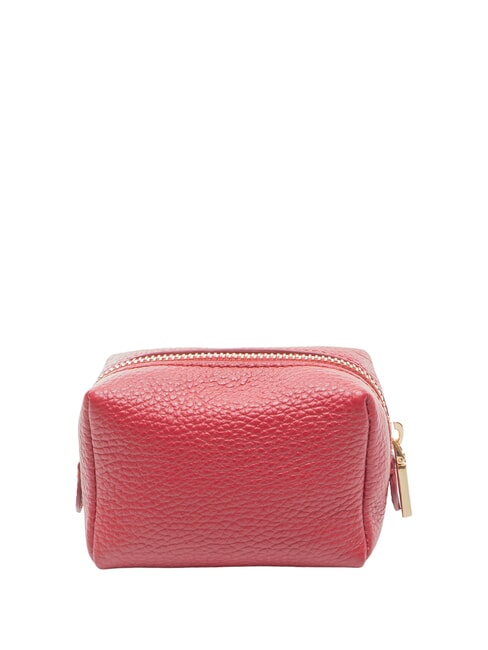 TRAVEL Geantă de toaletă din piele sangrie - Genți plic și truse