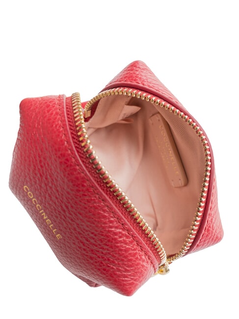 TRAVEL Geantă de toaletă din piele sangrie - Genți plic și truse