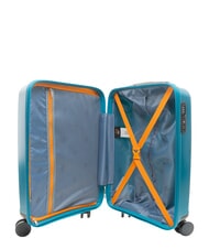 LESAC SLIDE Set Cabină + Medie și Mare extensibilă, ultra-rezistent albastru de malachit - Trolere rigide - 2