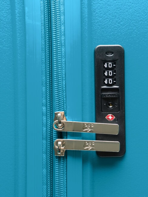 SLIDE Set Cabină + Medie și Mare extensibilă, ultra-rezistent albastru de malachit - Trolere rigide