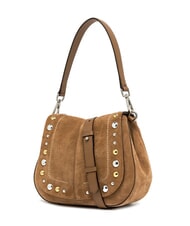 GIANNI CHIARINI HELENA ROUND Geantă cu dublă funcție din piele întoarsă - Genți femei