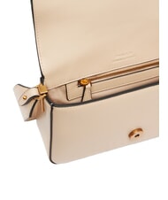 PINKO LOVE ONE SLOUCHY Geantă de umăr mini din piele bej-gri fumuriu-auriu antic - Genți femei - 4