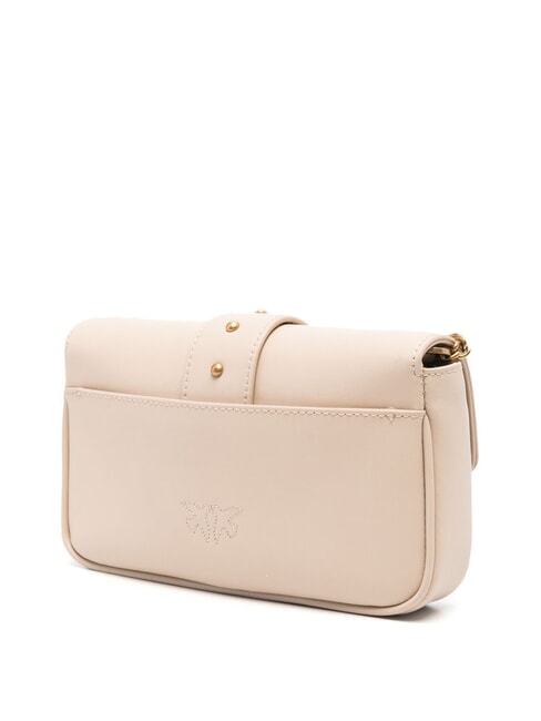 LOVE ONE POCKET Geanta de umar din piele bej-gri fumuriu-auriu antic - Genți femei