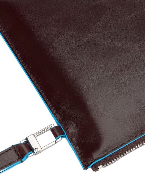 BLUE SQUARE Pochetă plată din piele MAHOGANY - Genți femei