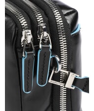 PIQUADRO BLUE SQUARE Pocheta organizata din piele negru - Husă pentru tabletă și organizator - 3