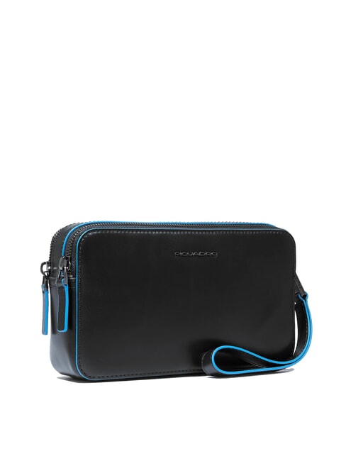 BLUE SQUARE Pochette din piele negru - Genți femei