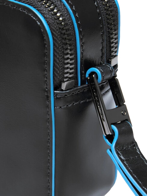 BLUE SQUARE Pochette din piele negru - Genți femei