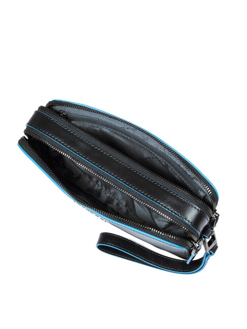 BLUE SQUARE Pochette din piele negru - Genți femei