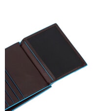 PIQUADRO BLUE SQUARE Portofel vertical din piele MAHOGANY - Portofele bărbați - 3